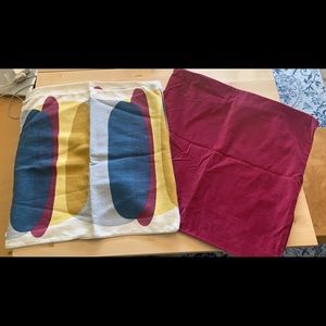 4 IKEA Throw Pillow Cushion Covers 20”x20”